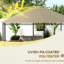 - Housse de remplacement pour pavillon de jardin 10 'x 13', kaki avec fente et trous de drainage pour fentes de drainage
