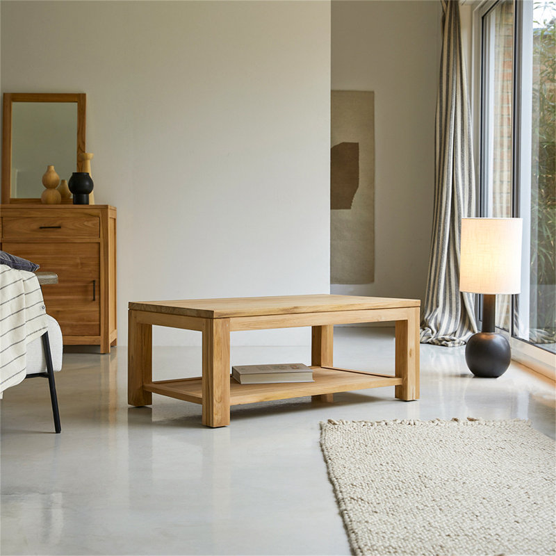Korth Solid Wood Solid Wood Coffee Table with Storage