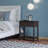 End Table, Narrow Side Table With Flip Top, Storage Cabinet, Bottom Shelf For Living Room