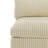 Upholstered White Faux Rabbit Fur Flannel Armless Chair with Pillow Back, Single Chair Module Part For Sectional Sofa-1671411242
