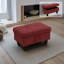 Ensemble de canapé modulaire en tissu rouge avec repose-pieds 3 pièces-90726403-90726398