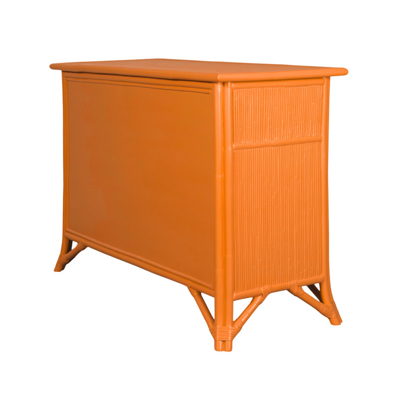 Bermuda 6 - Drawer Dresser, Citrus Orange