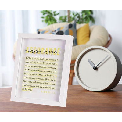 Framed Art Assurance Psalm 25:1-5