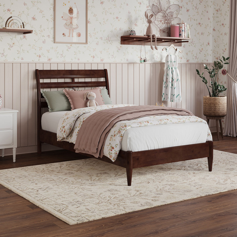 Lit pour enfant Areya Bed, Noyer, Simple