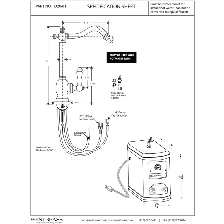 Westbrass Victorian Kitchen Faucet | Wayfair