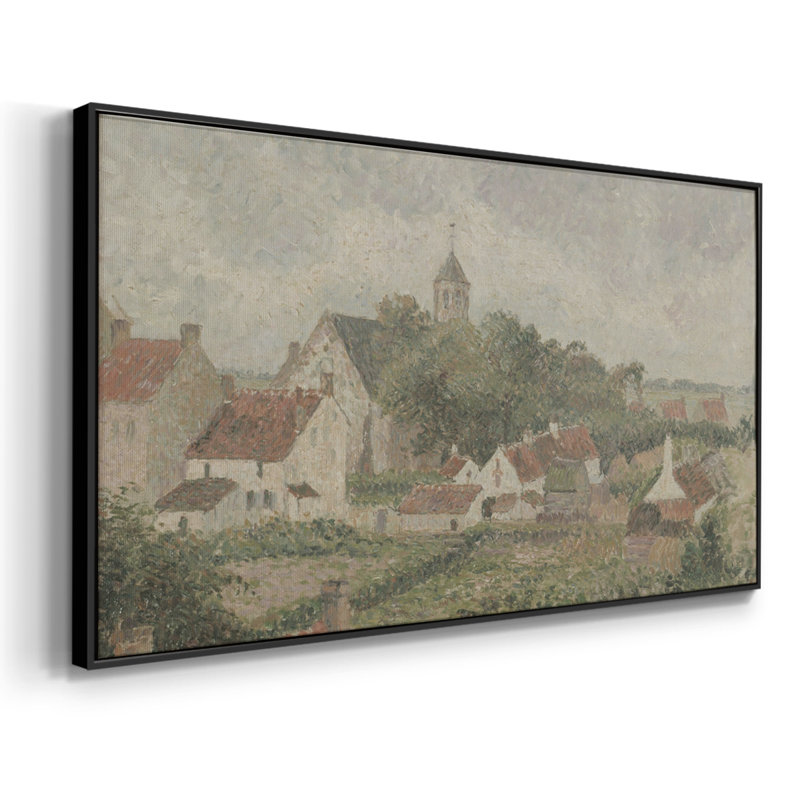 Série paysage - CMLxx - Toile tendue avec châssis encadré - Prêt à être accroché, H 21 po x l 41 po, Noir