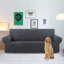 Housse extensible pour causeuse extensible, housses de canapé pour 2 canapés (55 po à 79 po) Canapé protecteur de meuble avec fond élastique pour enfant, chien. Jacquard à petits carreaux-1275013099-1275013102