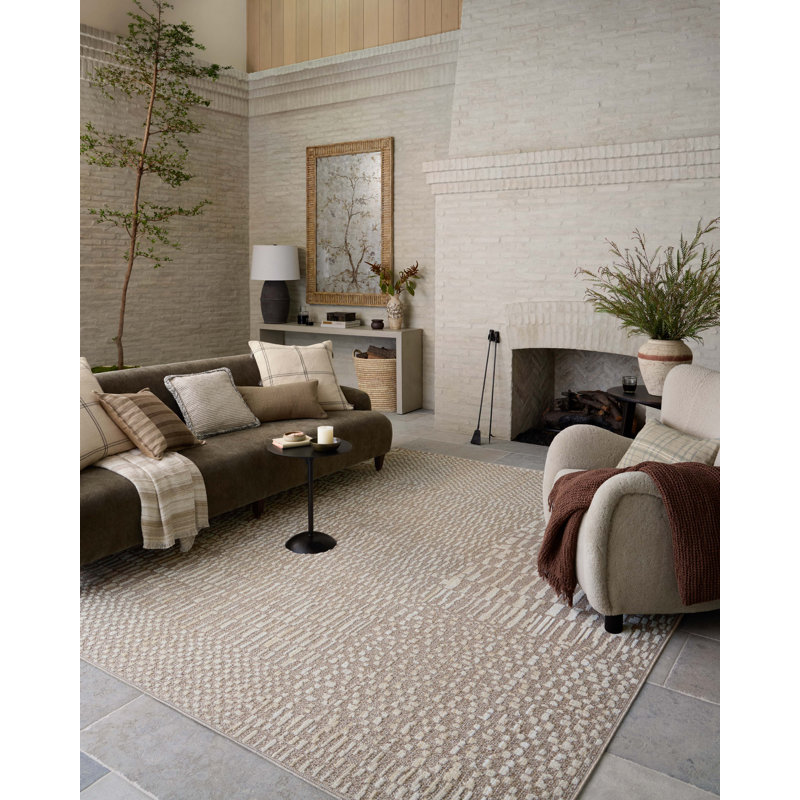 Amber Lewis x Loloi Bexley Natural / Birch Area Rug, Rectangle 6'6" x 9'3"