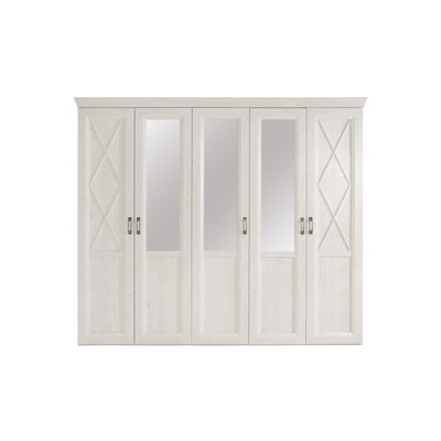Aleisha 5 Door Manufactured Wood Wardrobe
