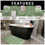 Luxury Zero Twist Bath Mat Set 2 Piece Plush Microfiber Bathroom Rug & Pedestal Mat Non Slip Absorbent Washable-809841231