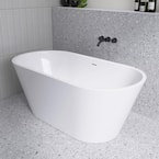 Baignoire autoportante en acrylique 55 po x 27,5 po