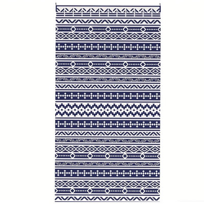 Blue And White Indoor/Outdoor Rug