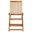 Patio Chair with Cushions Solid Wood Acacia-530213931