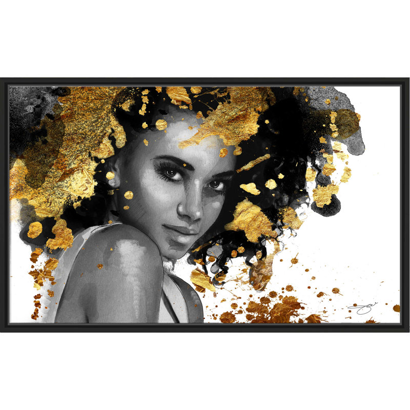 «Afrique Model 5 (Horizontal)» par Jodi - impression, H 21,5 po x l 33,5 po x P 2 po, Cadre flottant noir