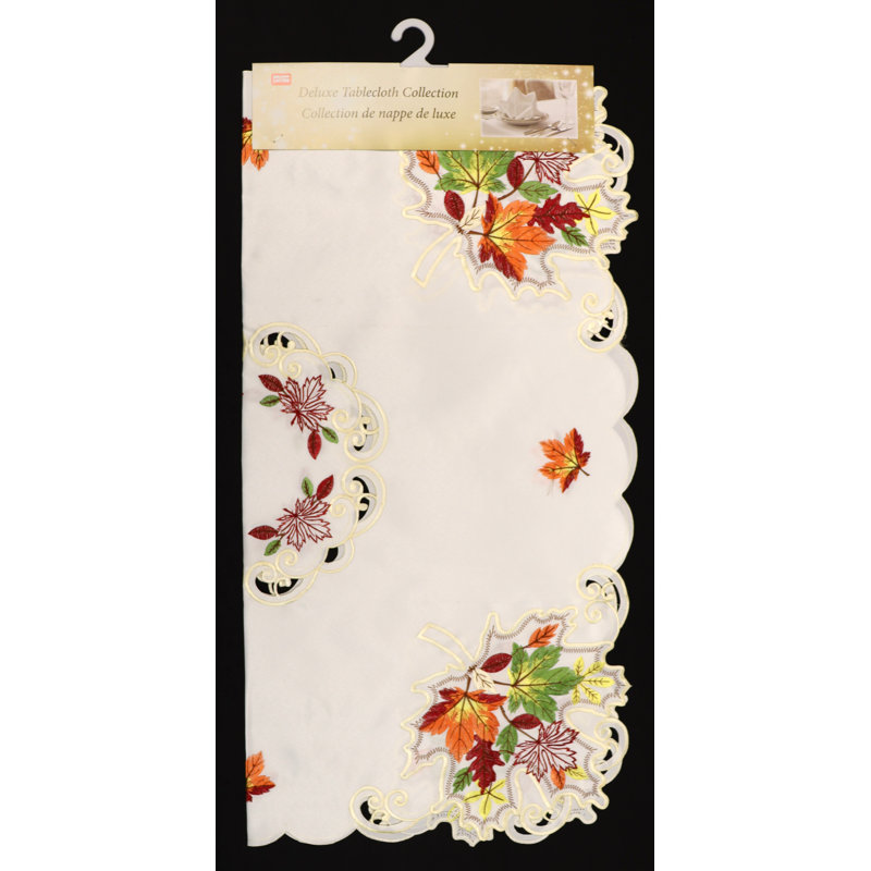 Nappe carrée en polyester floral