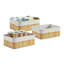 Ensemble de bacs de rangement en bambou