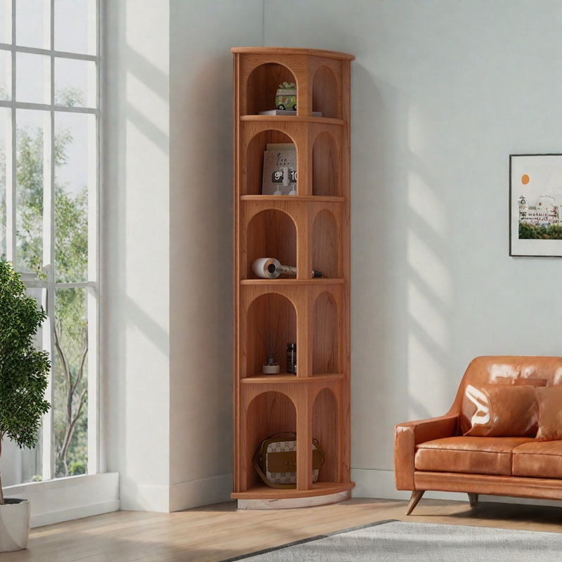 Bibliothèque de coin de style américain