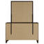 Commode 6 tiroirs Aakif et miroir noyer