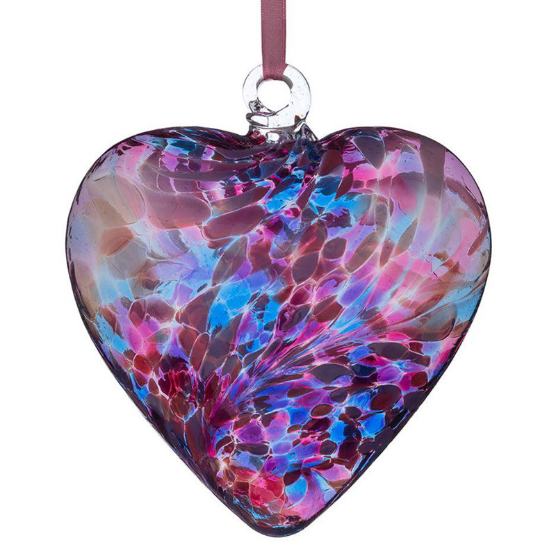 12cm Friendship Heart - Blue & Pink, 8cm