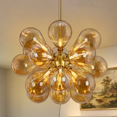 18 - Light Dimmable Sputnik Modern Linear Chandelier For Dining Room