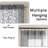 Furman Sheer Curtains 84 Inches Long 2 Panels Set, Light Filtering Window Curtains, Semi Transparent Voile Top Dual Rod Pocket, Grey, 40Wx84l Inch