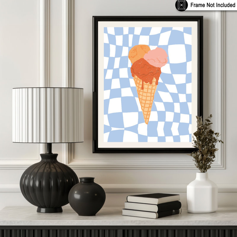 Cornet de glace, Unframed, Poster, 12"H x 16"W