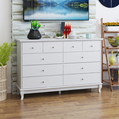 Erine Standard 10-Drawers TV Stand for TVs up to 55" by Alcott Hill