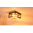 Williston Forge Rustic Wood Square Flush Mount Ceiling-1405161801