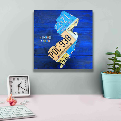 'New Jersey' by Design Turnpike, Giclee Canvas Wall Art