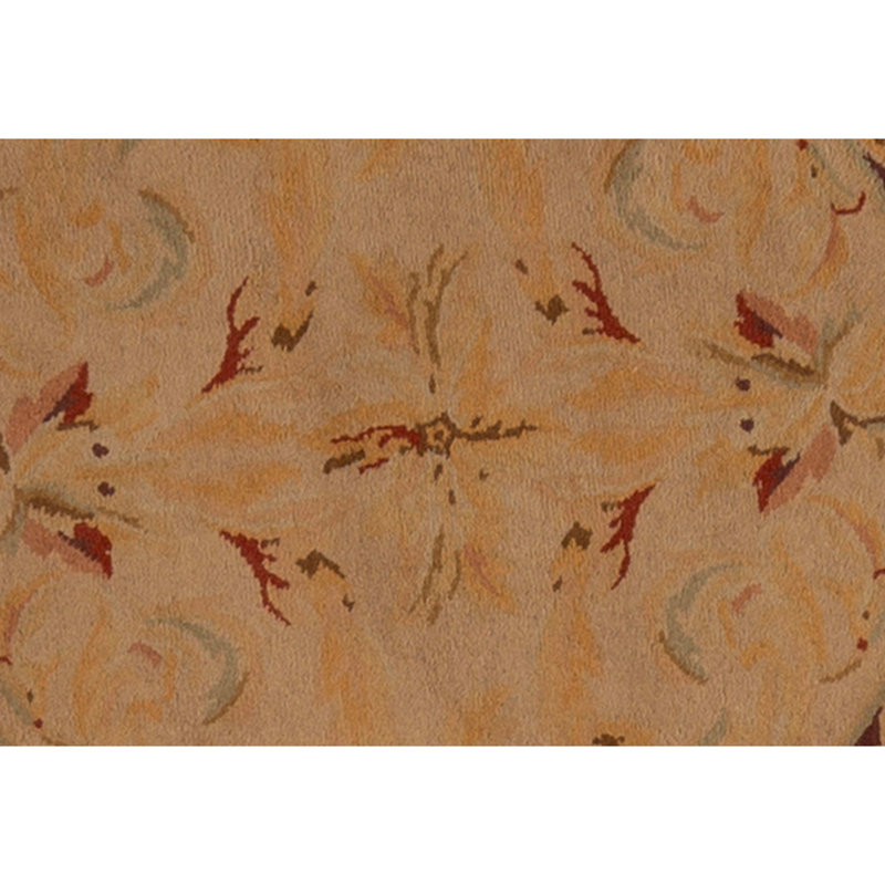 High-Quality Hand-Knotted Cream And Multi Area Rug