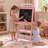 3 in 1 Kids Art Easel w/Storage Double-Sided Magnetic Whiteboard & Chalkboard Dry-Erase Board w/Paper Roller-138026787