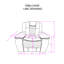 Fauteuil inclinable électrique gris avec DEL