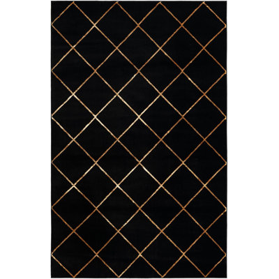 Étowah contemporain noir et doré