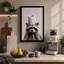 Raccoon with Toilet Paper Modern - Wrapped Canvas-2119072576-2119072582