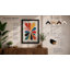 Geometric Petals Mid-Century - Framed Print-1713525518-1713525519