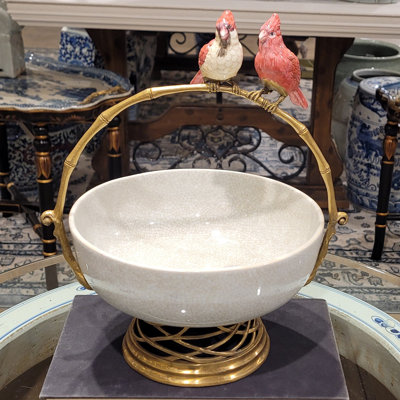 Bol en porcelaine avec bronze matinal