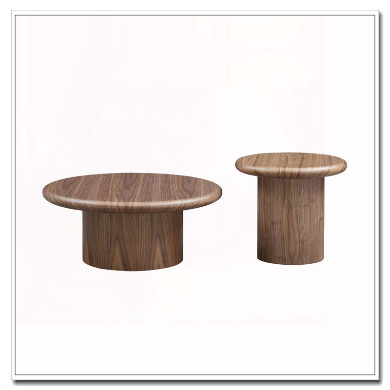 Ensemble de tables basses 2 pièces Modern, Noyer