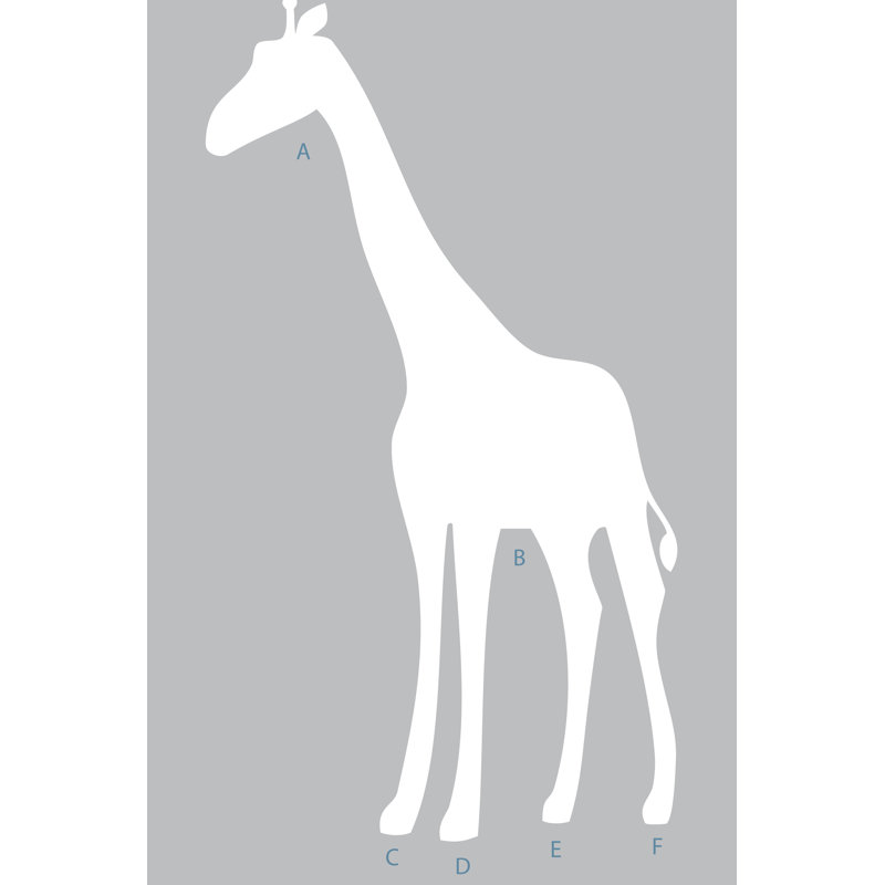 Décalcomanie murale grand giraffe