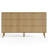 Fluted 6-Drawer Double Dresser For Bedroom, 55.1" Modern Chest Of Drawers With Deep Drawers, Curved Profile Design, Wood Drawer Organizer For Living Room, Hallway, Nursery, Hallway Closet-1528422700