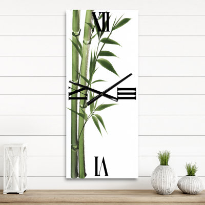 Détail de l'horloge murale Bamboo I
