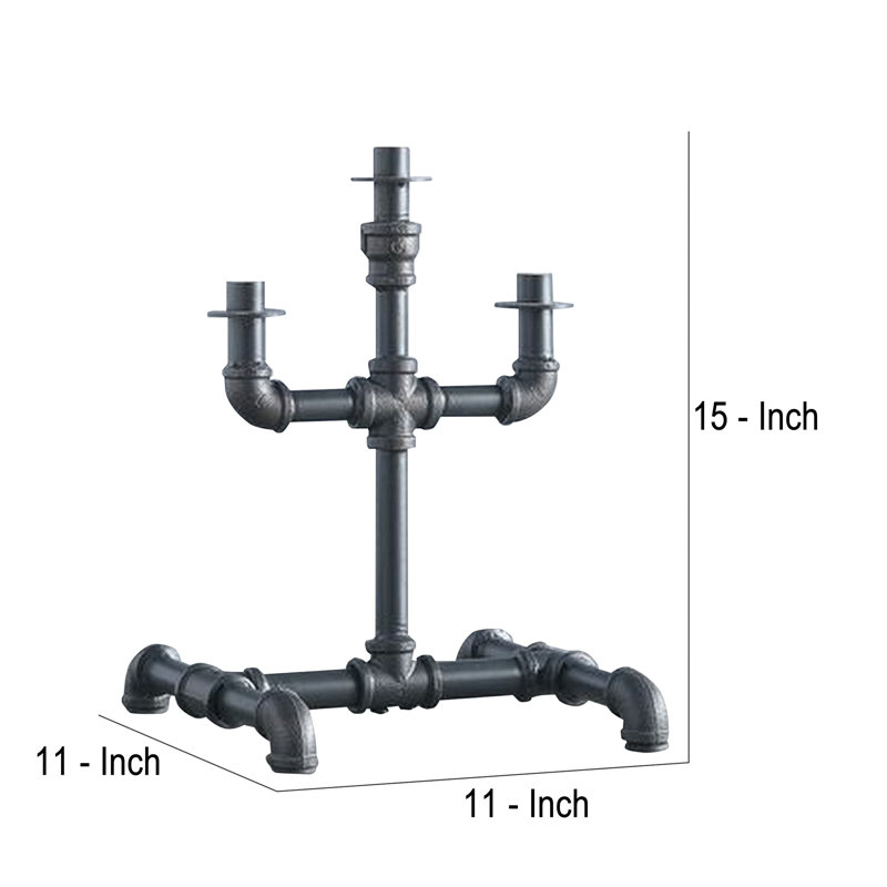 15'' H Metal Tabletop Candelabra