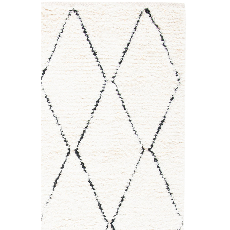 Somerton Natura Hand Woven Wool Geometric Rug, Rectangle 3' x 5'