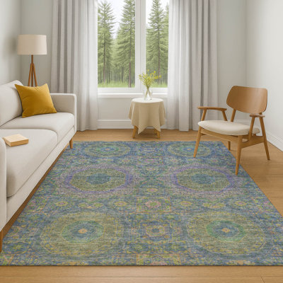 Premium Machine Washable Tara AMF1923 Panels Rug