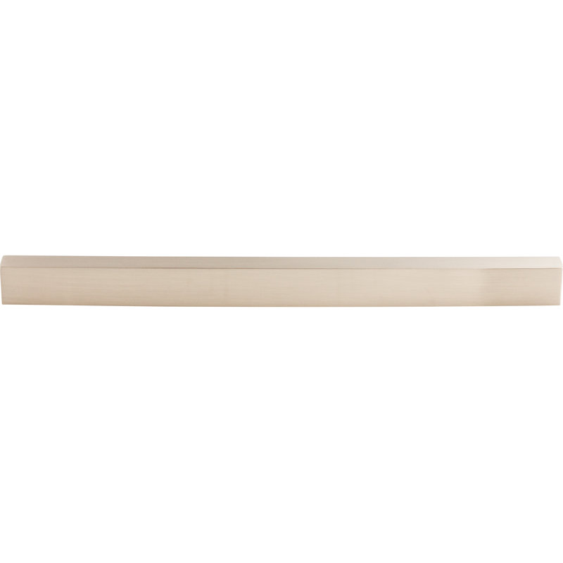 Modern Metro Finger Pull, Brushed Satin Nickel, 12" Center to Center