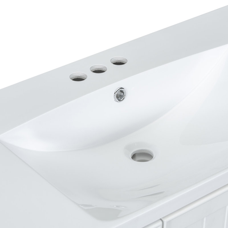 Meuble-lavabo 36 po avec lavabo, Blanc