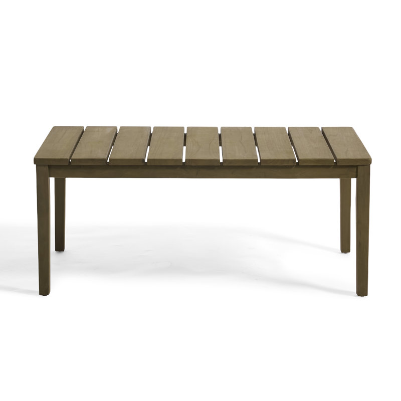 Solid Wood Teak Outdoor Coffee Table, Brown