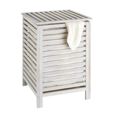 Norway Wood Cabinet Laundry Hamper