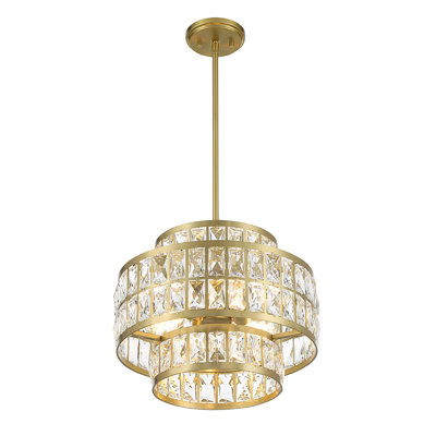 Luminaire suspendu Renzo en laiton