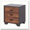 Walnut and Espresso 3-drawer Rectangular Accent Table