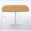 Solid Oak Square Dining Table with Metal Legs-1175202275